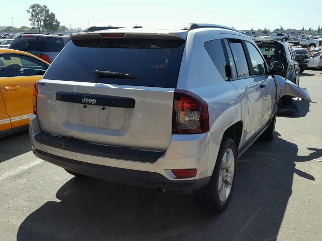 1C4NJDBB1ED535749 - 2014 JEEP COMPASS SP SILVER photo 4