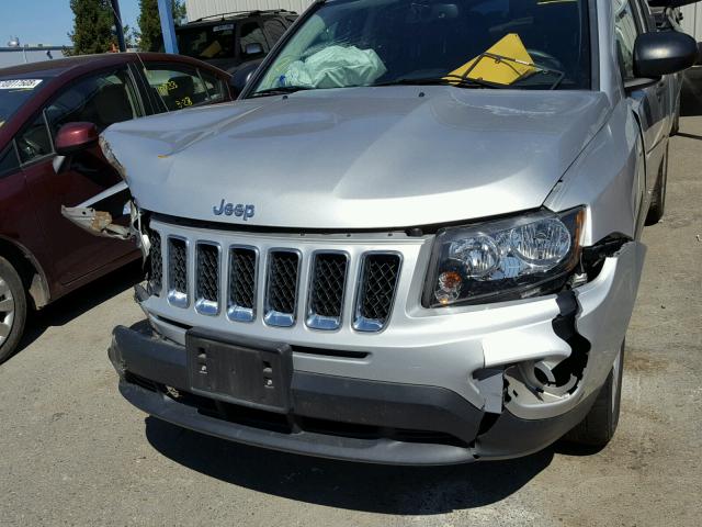 1C4NJDBB1ED535749 - 2014 JEEP COMPASS SP SILVER photo 7