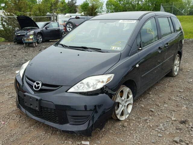 JM1CR293080313881 - 2008 MAZDA 5 BLACK photo 2