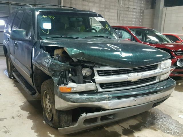 1GNEK13Z72J222765 - 2002 CHEVROLET TAHOE K150 GREEN photo 1