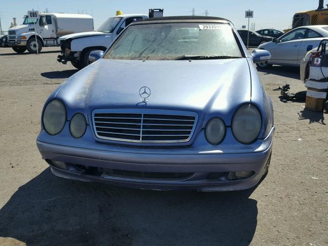 WDBLK65G03T136601 - 2003 MERCEDES-BENZ CLK 320 BLUE photo 9