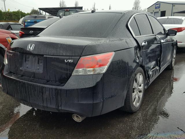 1HGCP36839A035308 - 2009 HONDA ACCORD EXL BLACK photo 4