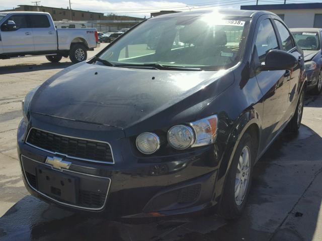 1G1JC5SH5D4250773 - 2013 CHEVROLET SONIC LT BLACK photo 2