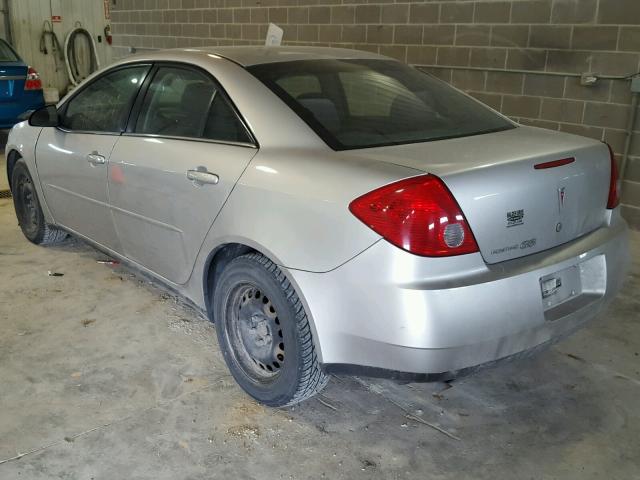 1G2ZF58B974122534 - 2007 PONTIAC G6 VALUE L SILVER photo 3