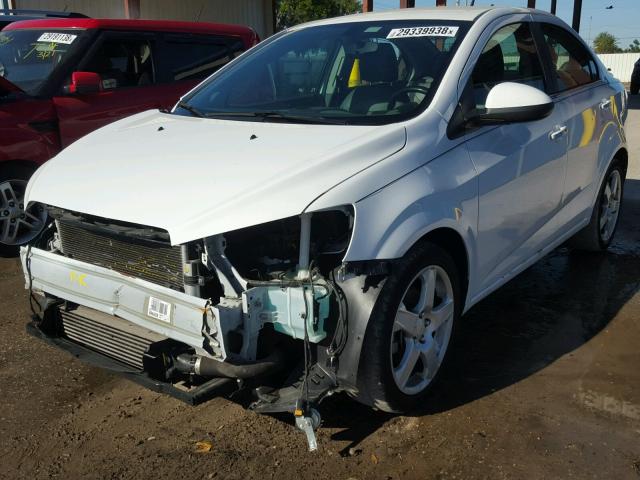 1G1JE5SB9E4212809 - 2014 CHEVROLET SONIC LTZ WHITE photo 2