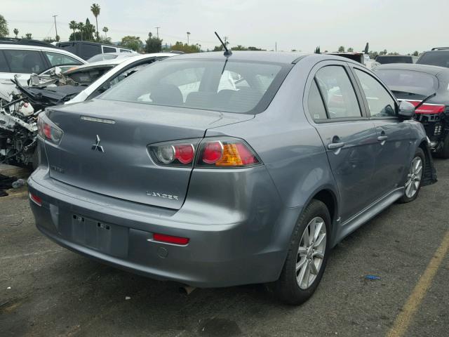 JA32U2FU9GU005850 - 2016 MITSUBISHI LANCER ES GRAY photo 4