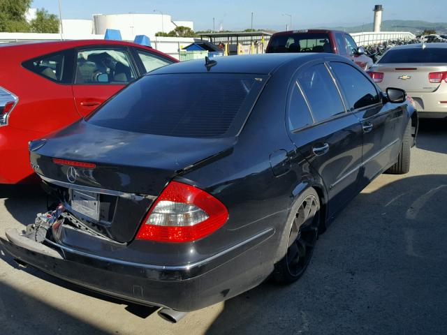 WDBUF72X98B281796 - 2008 MERCEDES-BENZ E 550 BLACK photo 4