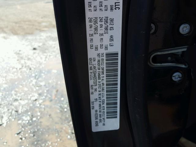 1J4NT2GA4AD573379 - 2010 JEEP PATRIOT SP BLACK photo 10