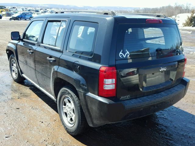 1J4NT2GA4AD573379 - 2010 JEEP PATRIOT SP BLACK photo 3