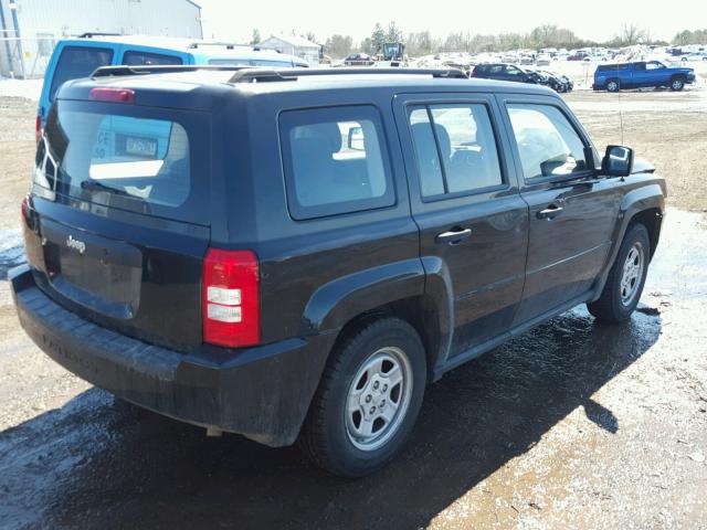 1J4NT2GA4AD573379 - 2010 JEEP PATRIOT SP BLACK photo 4