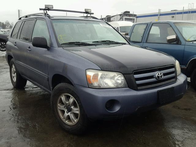 JTEDP21A240018971 - 2004 TOYOTA HIGHLANDER BLUE photo 1