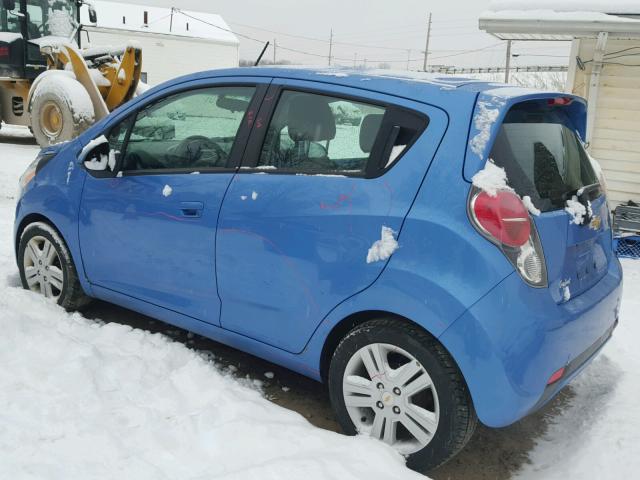 KL8CD6S91EC556963 - 2014 CHEVROLET SPARK 1LT BLUE photo 3