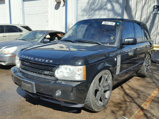 SALMH13408A276613 - 2008 LAND ROVER RANGE ROVE BLACK photo 2