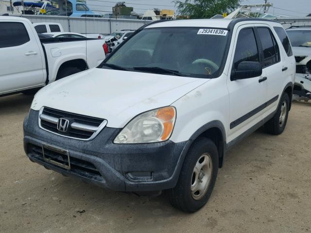 JHLRD68434C004881 - 2004 HONDA CR-V LX WHITE photo 2