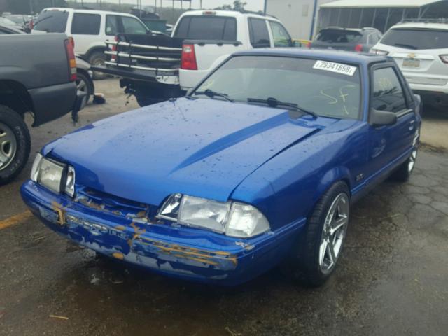 1FABP40E9JF225805 - 1988 FORD MUSTANG LX BLUE photo 2