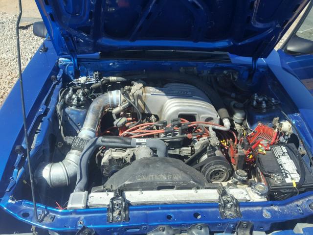 1FABP40E9JF225805 - 1988 FORD MUSTANG LX BLUE photo 7