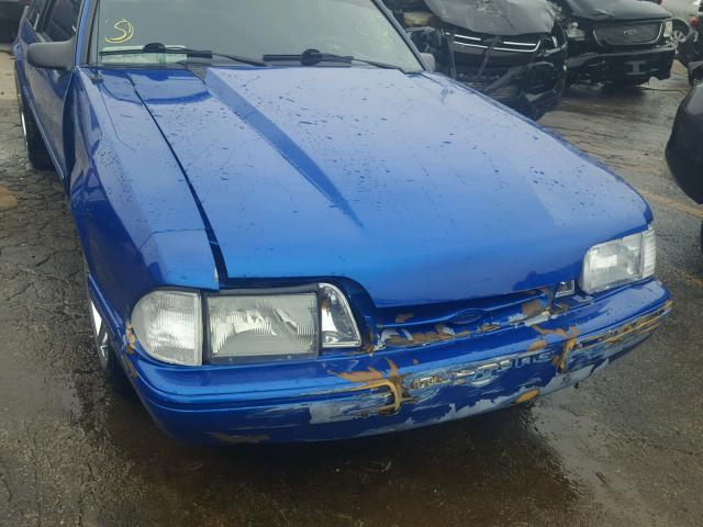 1FABP40E9JF225805 - 1988 FORD MUSTANG LX BLUE photo 9