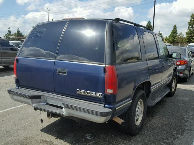 1GNEK13R1XJ440210 - 1999 CHEVROLET TAHOE K150 BLUE photo 4