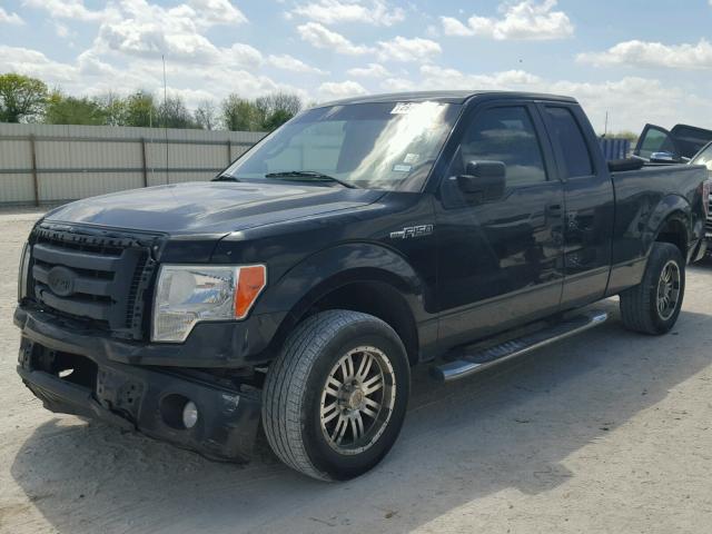 1FTRX12W49KB73337 - 2009 FORD F150 SUPER BLACK photo 2