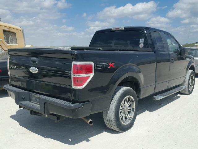 1FTRX12W49KB73337 - 2009 FORD F150 SUPER BLACK photo 4