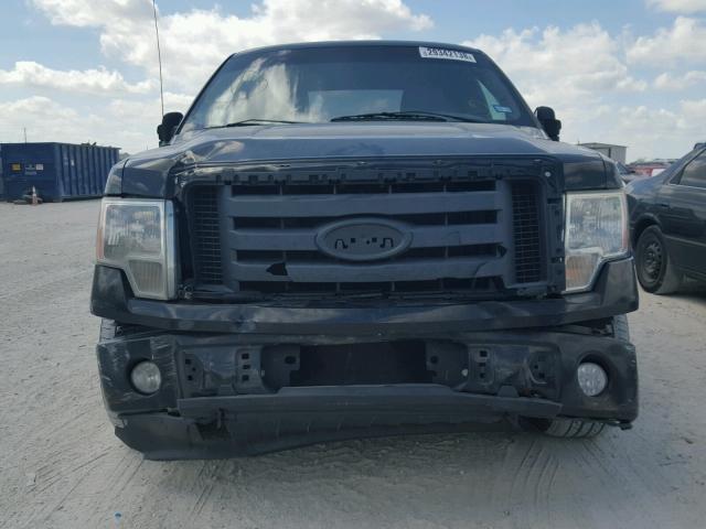 1FTRX12W49KB73337 - 2009 FORD F150 SUPER BLACK photo 9