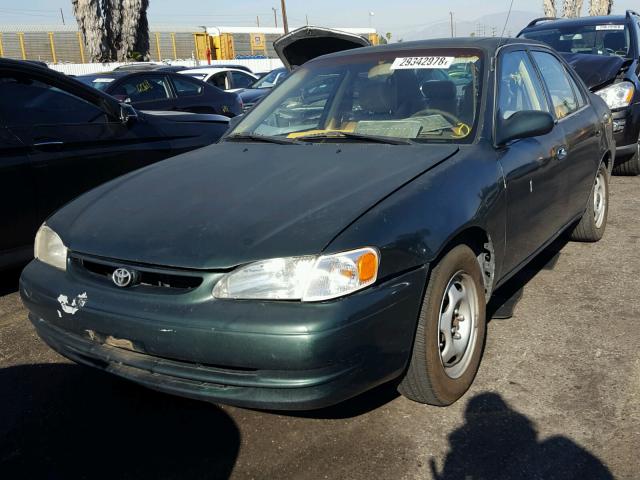 1NXBR12E0XZ149620 - 1999 TOYOTA COROLLA VE GREEN photo 2