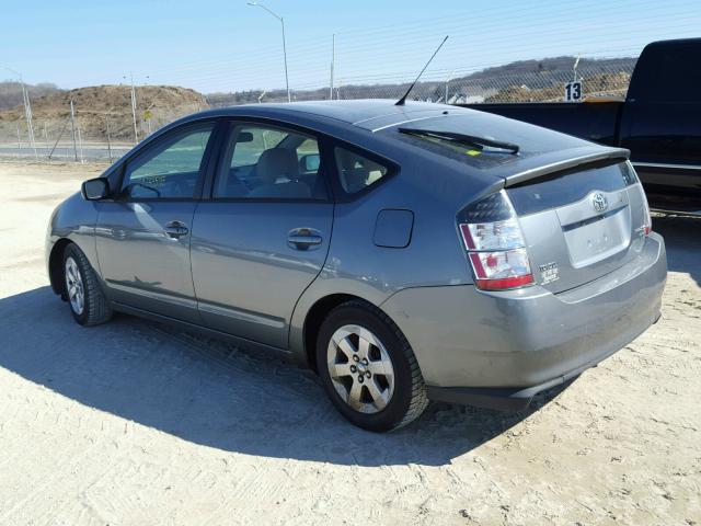 JTDKB20U953069907 - 2005 TOYOTA PRIUS GRAY photo 3