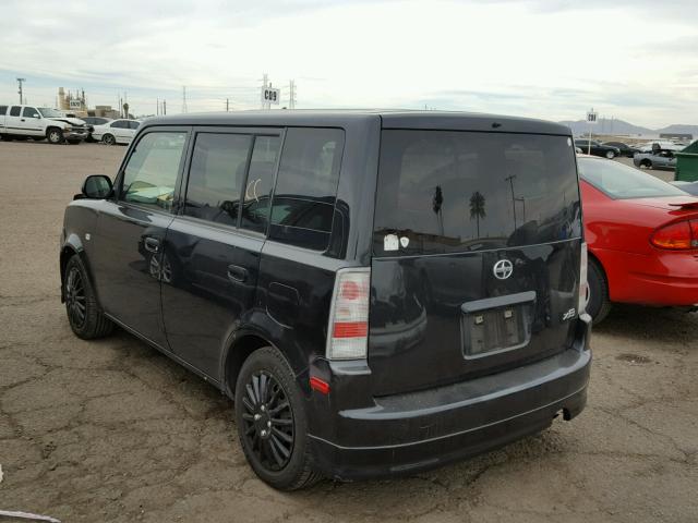 JTLKT324064071853 - 2006 TOYOTA SCION XB BLACK photo 3