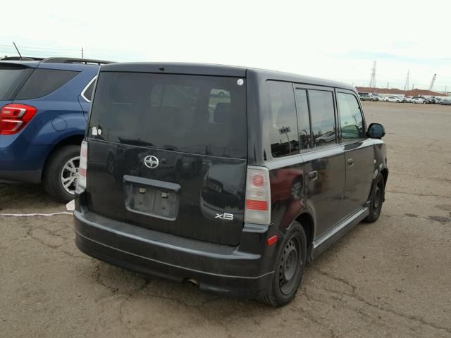 JTLKT324064071853 - 2006 TOYOTA SCION XB BLACK photo 4