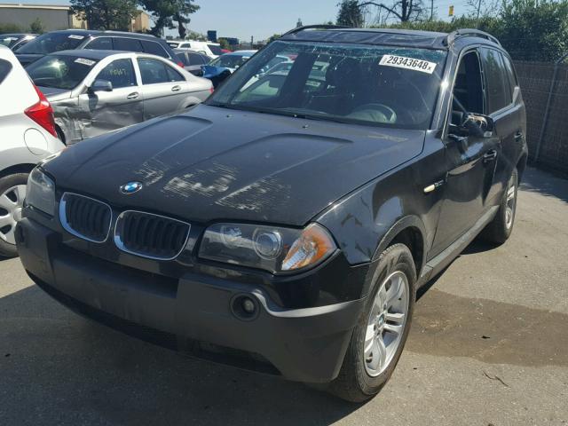 WBXPA93404WA64515 - 2004 BMW X3 3.0I BLACK photo 2