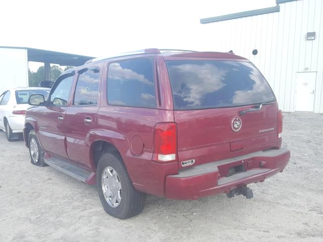 1GYEK63N74R302102 - 2004 CADILLAC ESCALADE L BURGUNDY photo 3