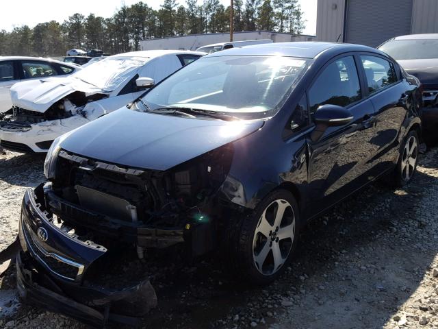 KNADN4A31D6147866 - 2013 KIA RIO EX BLUE photo 2