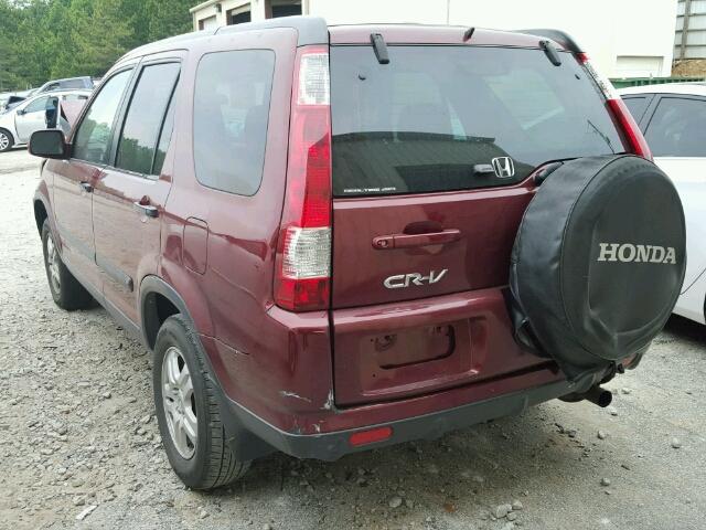 SHSRD78882U004941 - 2002 HONDA CR-V EX RED photo 3