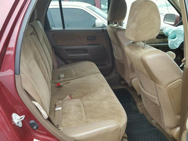 SHSRD78882U004941 - 2002 HONDA CR-V EX წითელი ფოტო 6