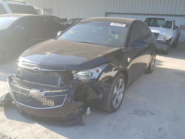 1G1PG5S91B7187867 - 2011 CHEVROLET CRUZE LT BLACK photo 2