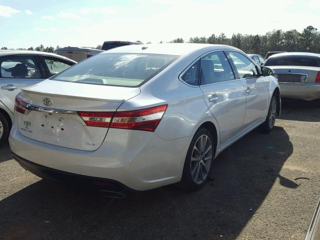4T1BK1EB0FU182637 - 2015 TOYOTA AVALON XLE WHITE photo 4