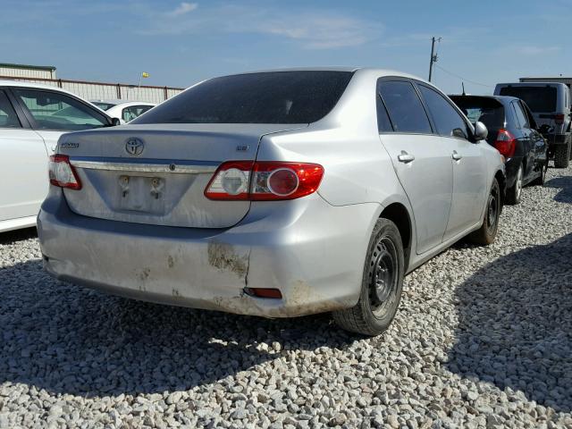 5YFBU4EE2DP197032 - 2013 TOYOTA COROLLA BA SILVER photo 4