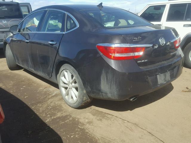 1G4PP5SK6D4243120 - 2013 BUICK VERANO BLACK photo 3