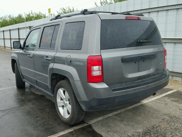 1C4NJPFB3ED600516 - 2014 JEEP PATRIOT LA CHARCOAL photo 3