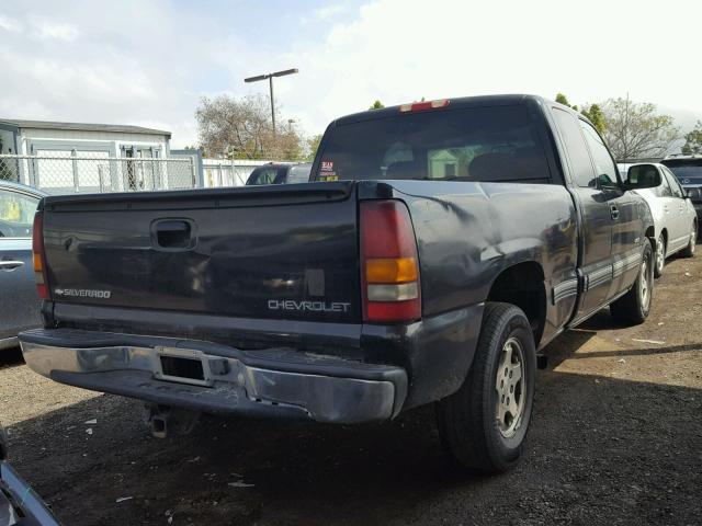 2GCEC19T011272036 - 2001 CHEVROLET SILVERADO BLACK photo 4