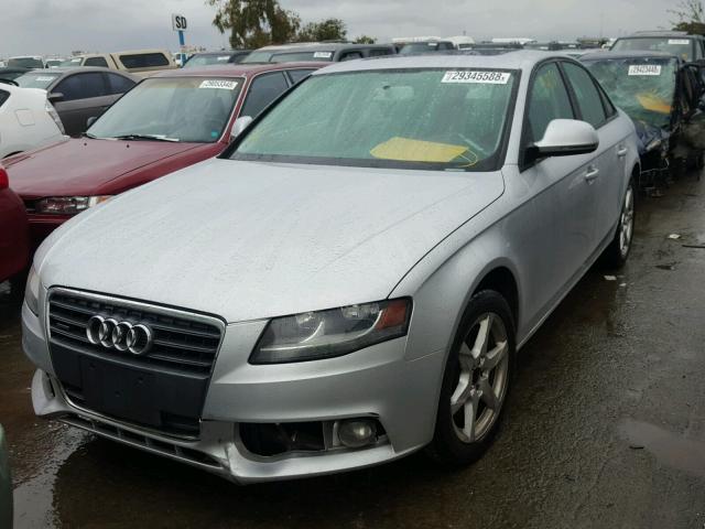 WAULF78K29N013081 - 2009 AUDI A4 2.0T QU GRAY photo 2