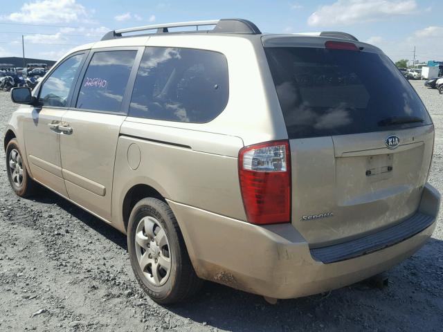 KNDMB233486202491 - 2008 KIA SEDONA EX GOLD photo 3