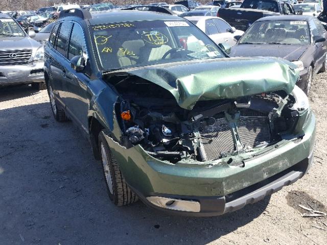 4S4BRDGCXB2390078 - 2011 SUBARU OUTBACK 3. GREEN photo 1