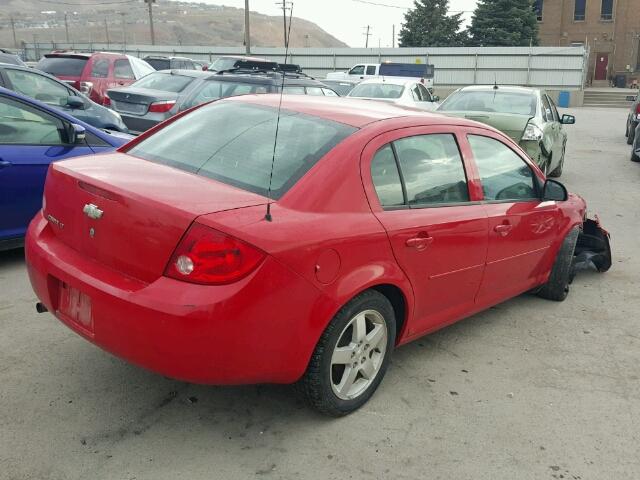 1G1AT58H297288362 - 2009 CHEVROLET COBALT LT RED photo 4