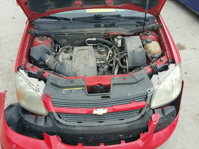 1G1AT58H297288362 - 2009 CHEVROLET COBALT LT RED photo 7