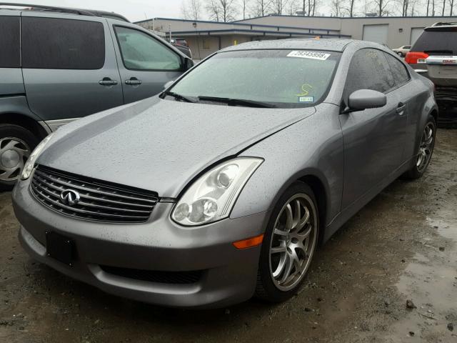 JNKCV54E36M700290 - 2006 INFINITI G35 GRAY photo 2