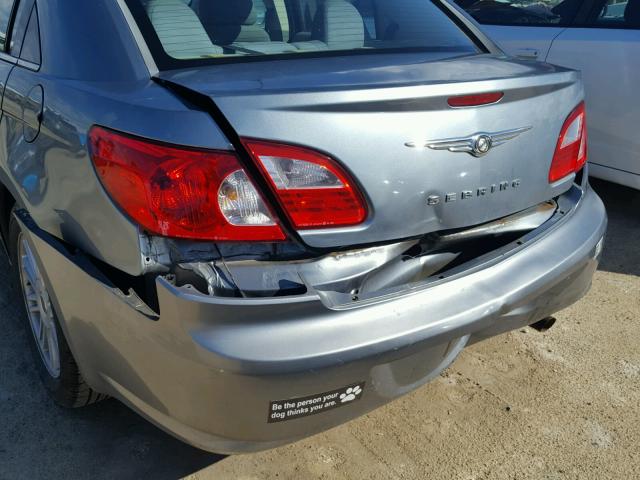 1C3LC56R18N243830 - 2008 CHRYSLER SEBRING TO SILVER photo 9