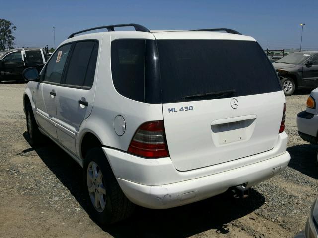 4JGAB72E5XA097356 - 1999 MERCEDES-BENZ ML 430 白色 照片 3