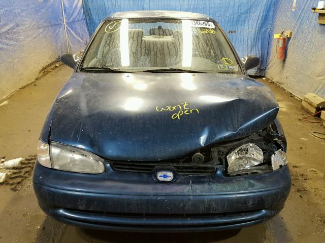 1Y1SK52831Z427362 - 2001 CHEVROLET GEO PRIZM BLUE photo 9