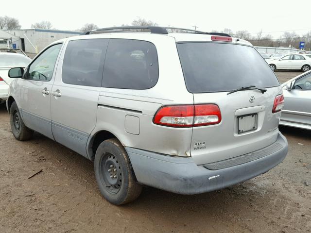 4T3ZF13C12U507361 - 2002 TOYOTA SIENNA LE GRAY photo 3